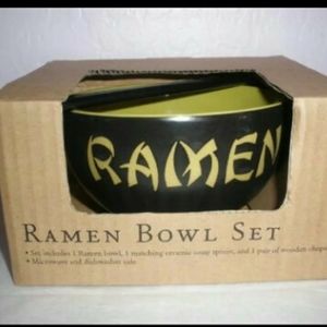 Ramen Noodle Bowl Set Green